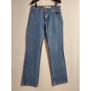 Harley-Davidson Womens Relaxed Thigh Boot Cut Jeans Size 4 Classic Blue Denim